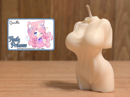 Floofy Princess Feminine Body Candle