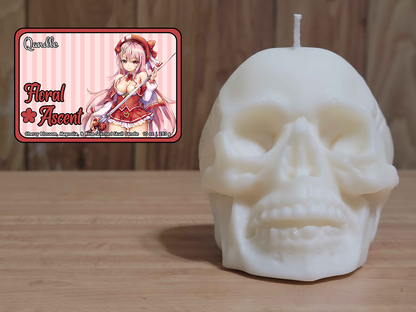 Floral Ascent Skull Candle