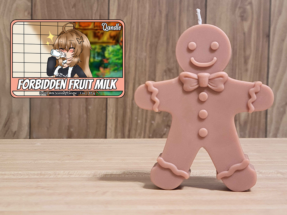 Forbidden Fruit Milk Gingerbread Man Candle