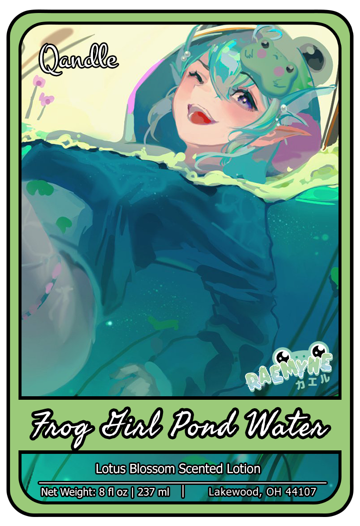 Frog Girl Pond Water Lotion