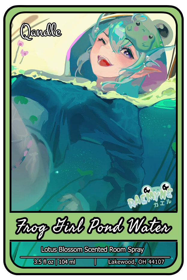 Frog Girl Pond Water Room Spray