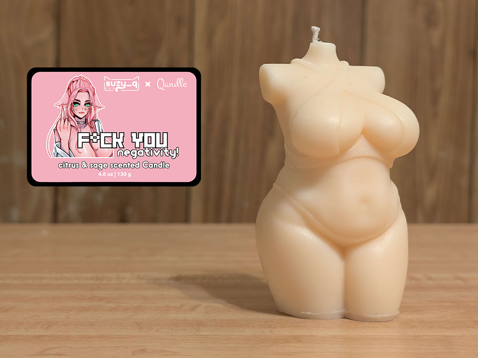 F*ck You Negativity Curvy Body Candle