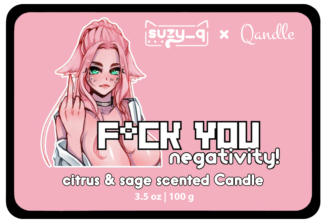 F*ck You Negativity Feminine Body Candle