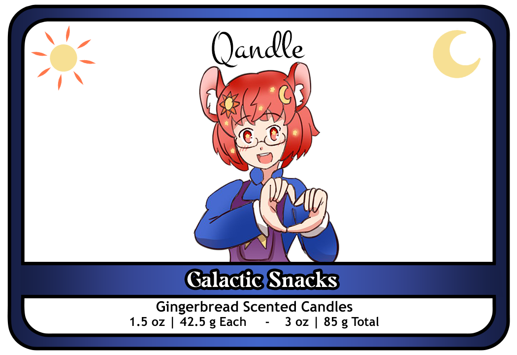 Galactic Snacks Heart Candles