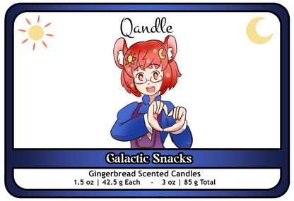 Galactic Snacks Heart Candles