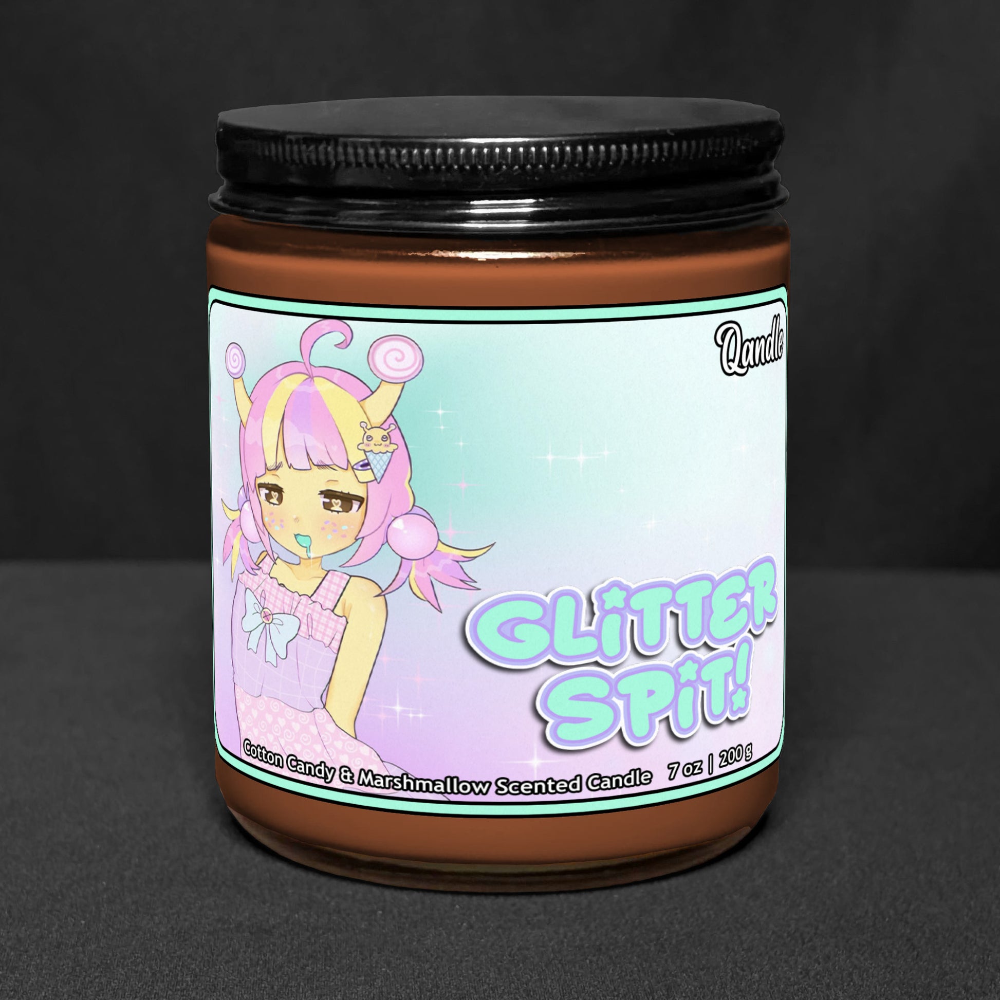 Glitter Spit Candle