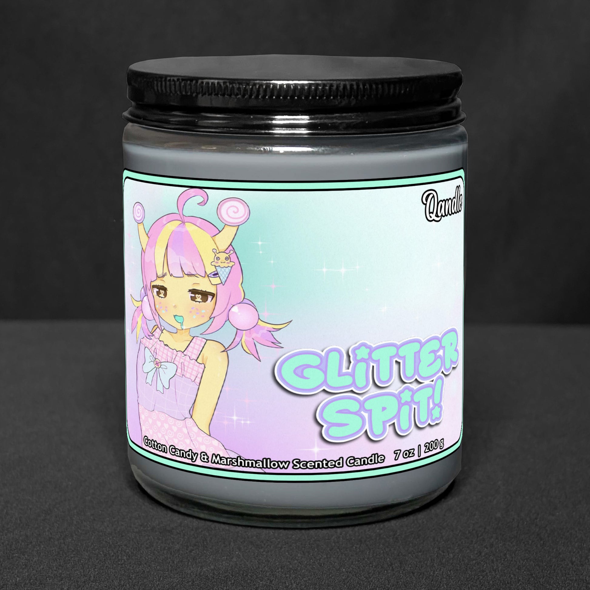 Glitter Spit Candle