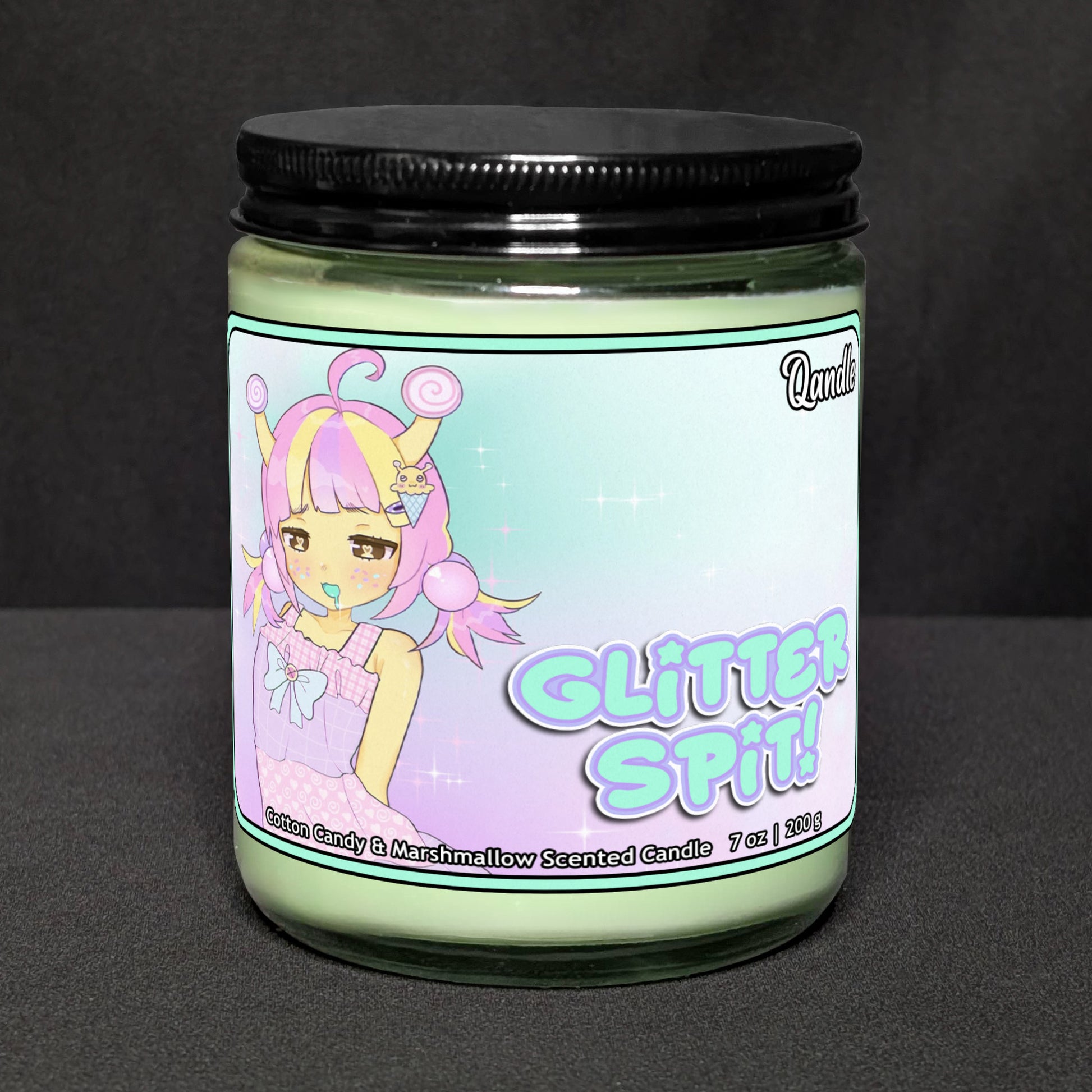 Glitter Spit Candle