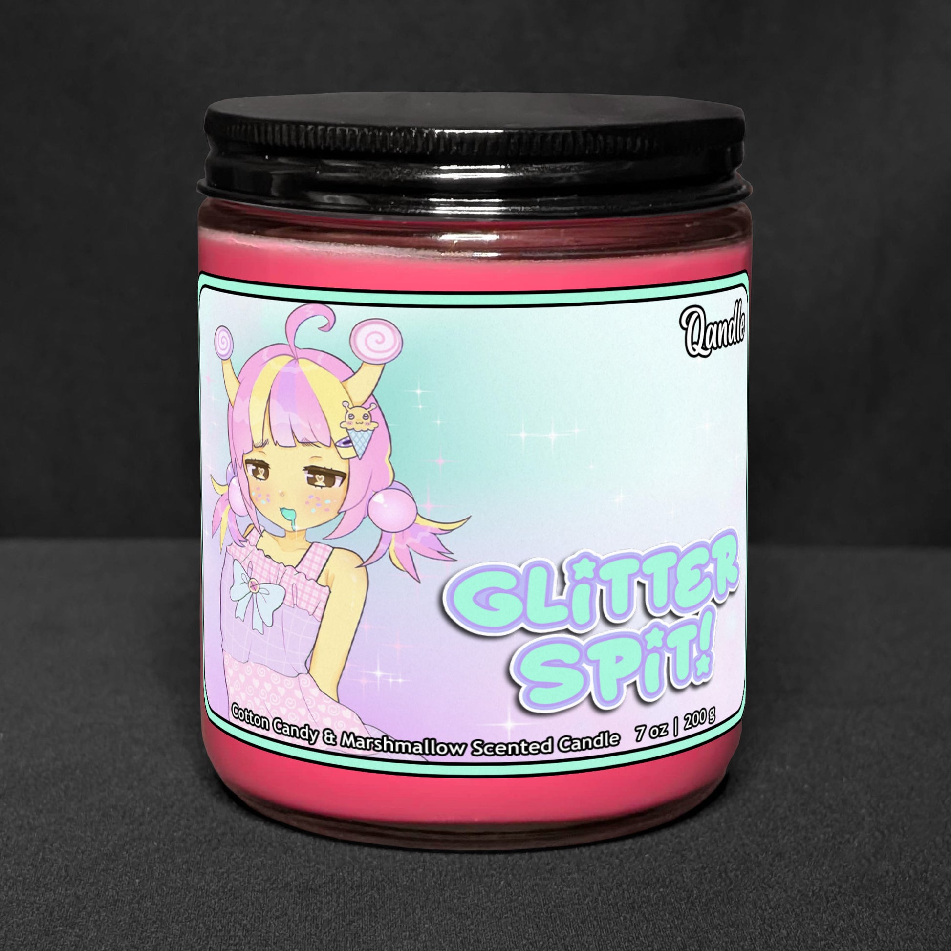 Glitter Spit Candle