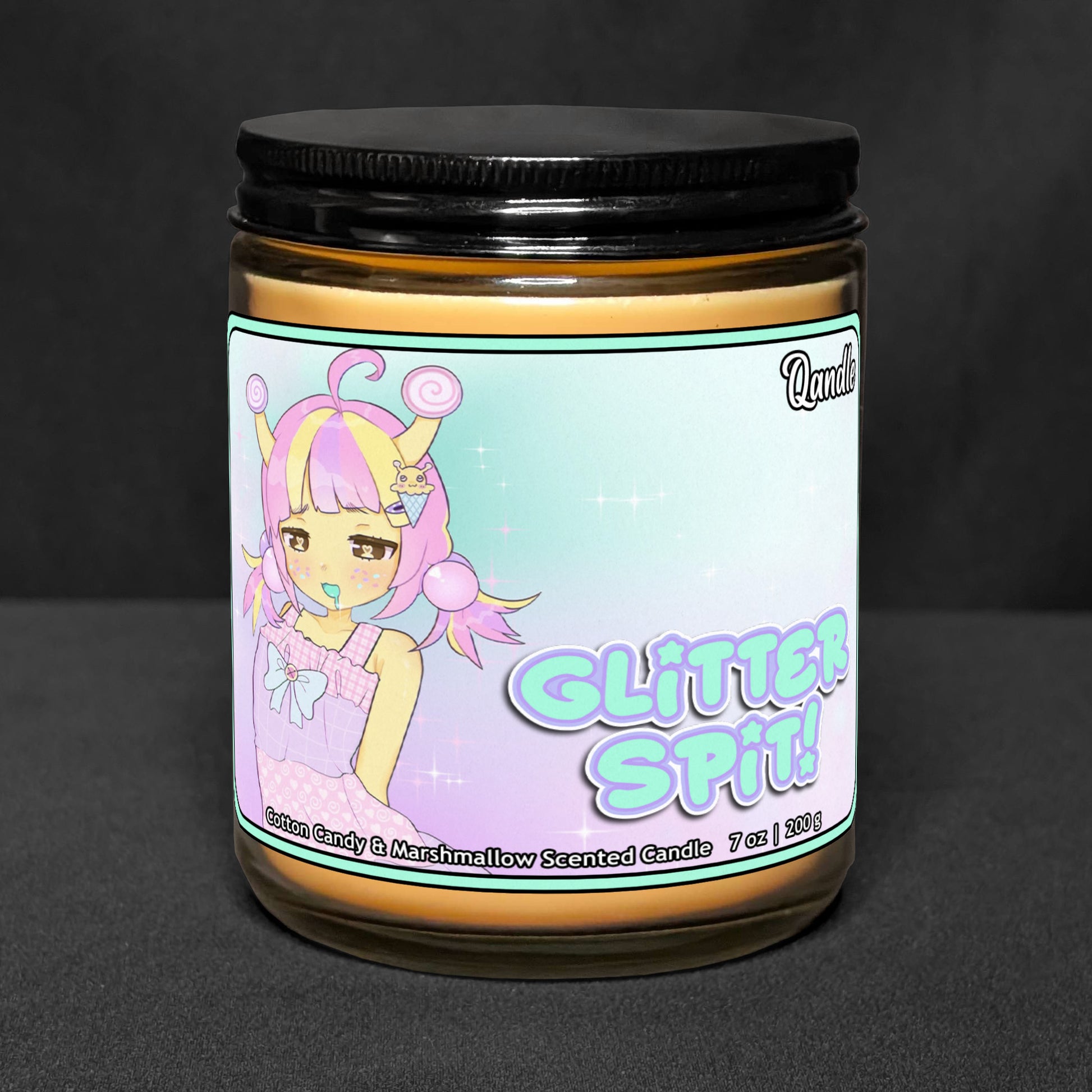 Glitter Spit Candle