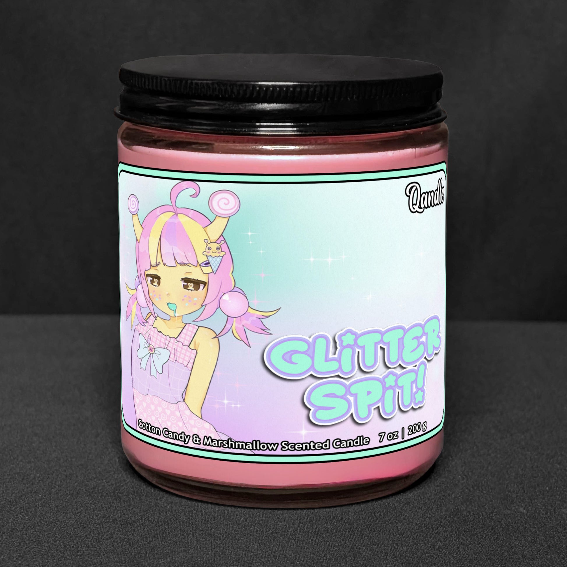 Glitter Spit Candle