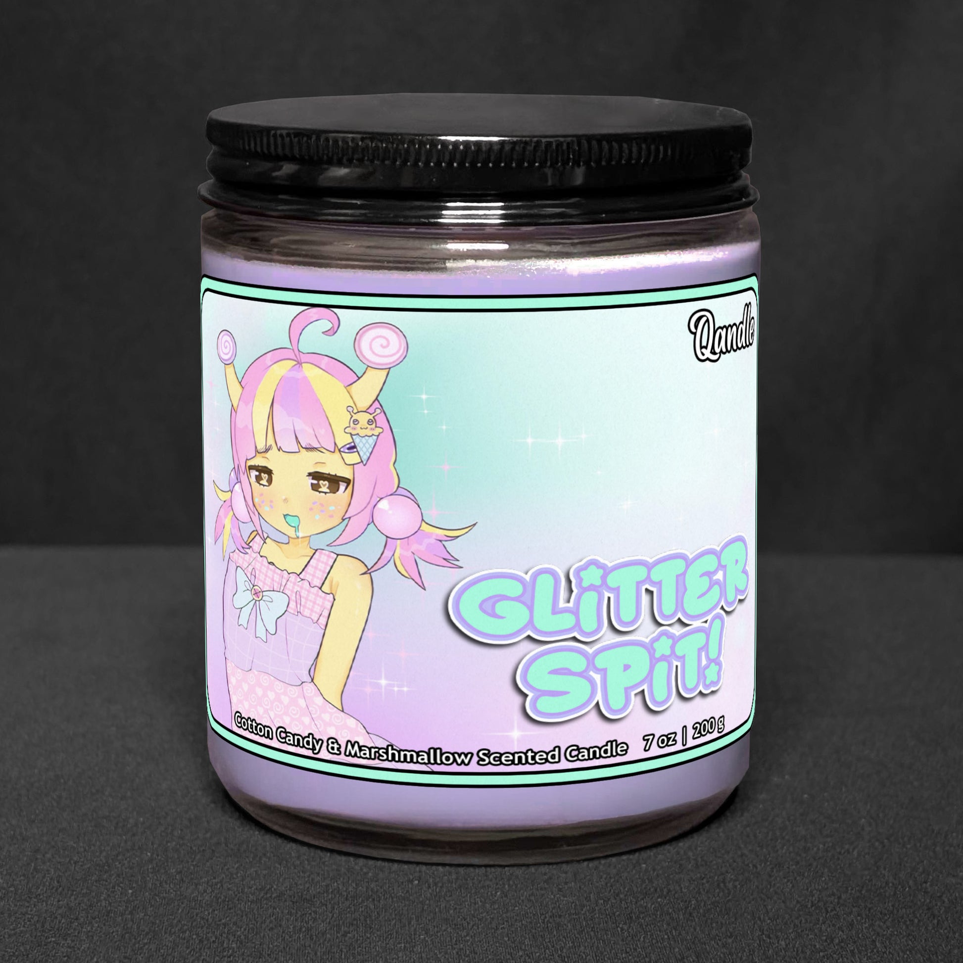 Glitter Spit Candle