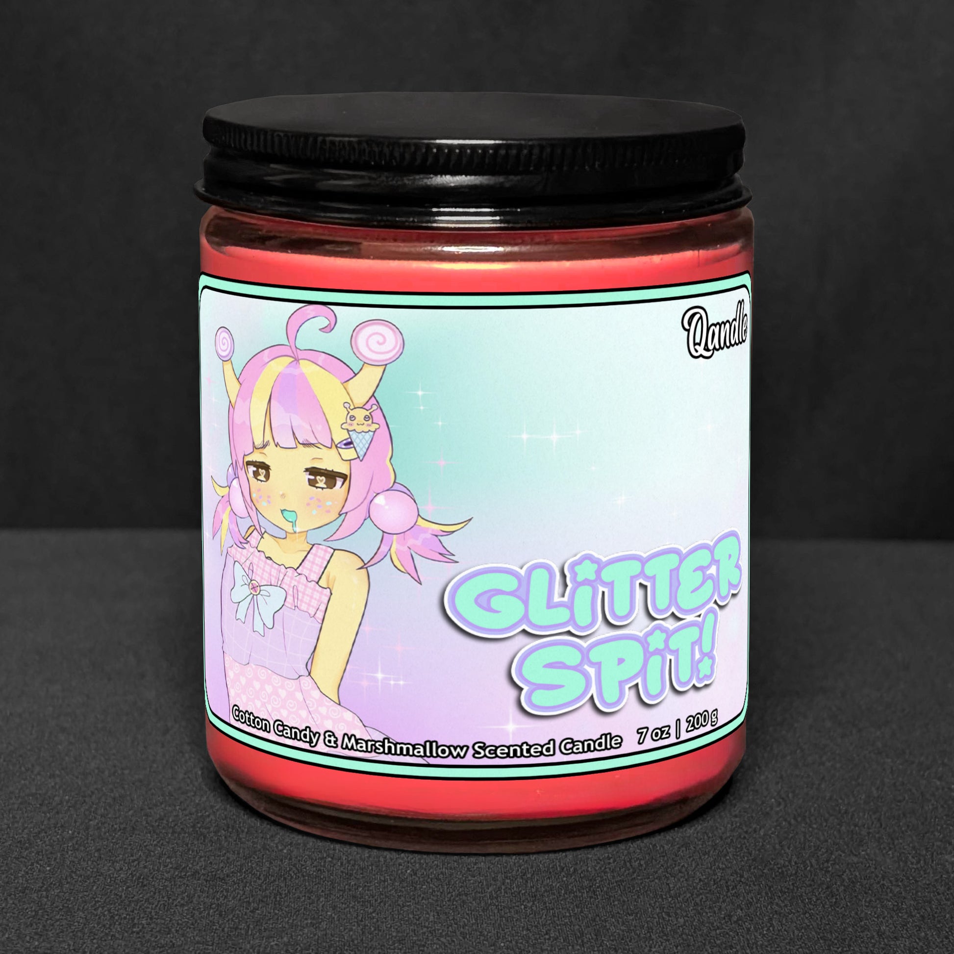 Glitter Spit Candle