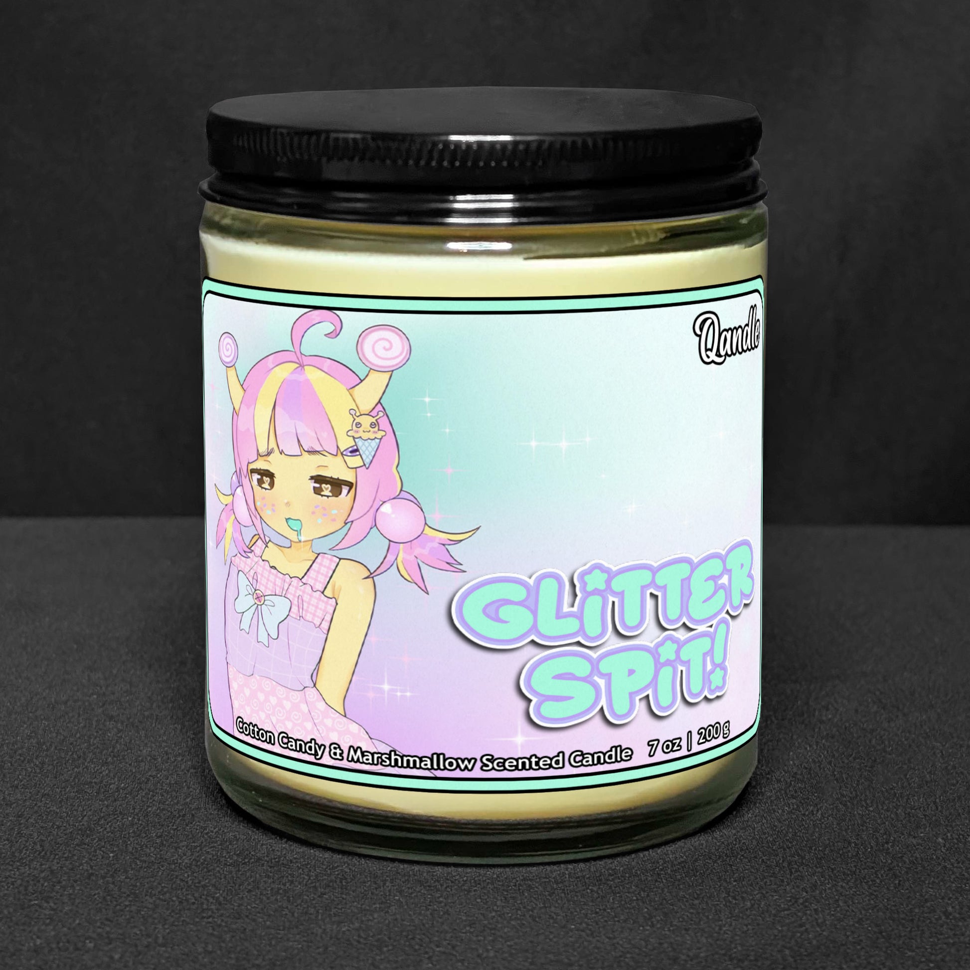 Glitter Spit Candle