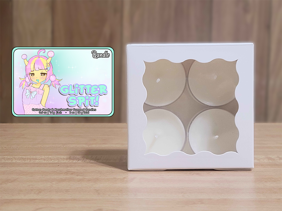 Glitter Spit Tealight Candles