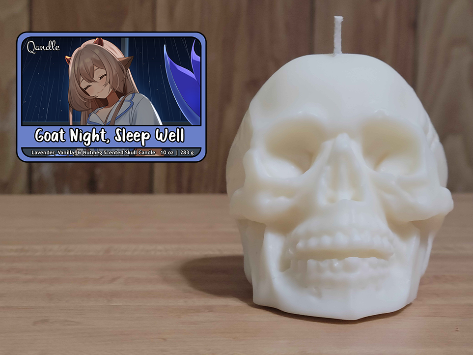 Goat Night, Sleep Well Skull Candle