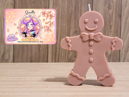 Golden Celestial Essence Gingerbread Man Candle