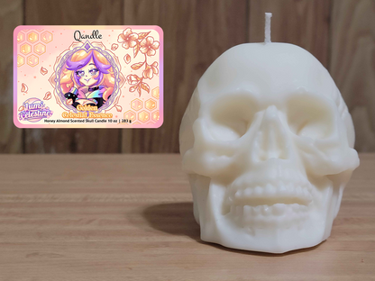 Golden Celestial Essence Skull Candle