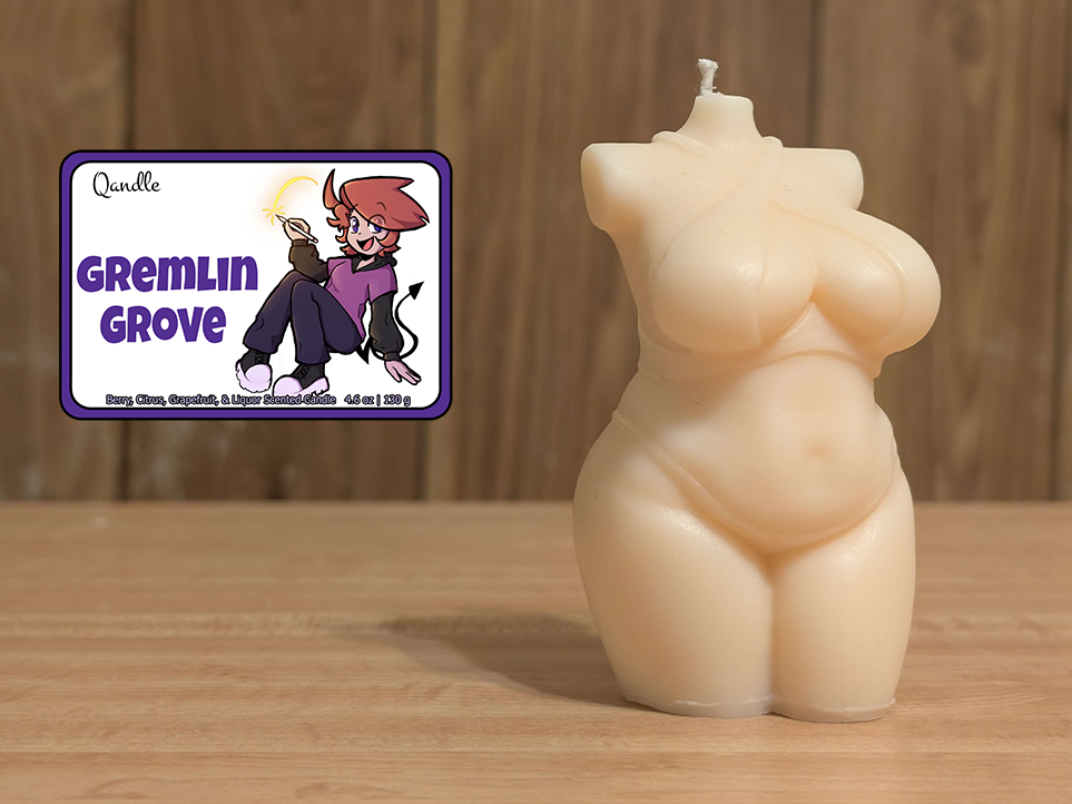 Gremlin Grove Curvy Body Candle