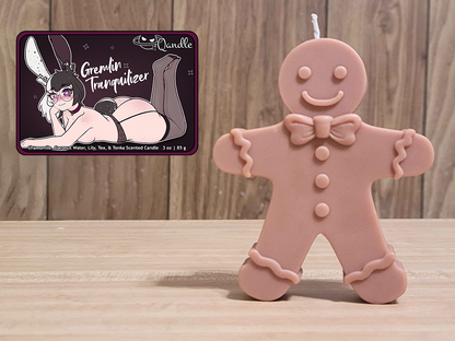 Gremlin Tranquilizer Gingerbread Man Candle