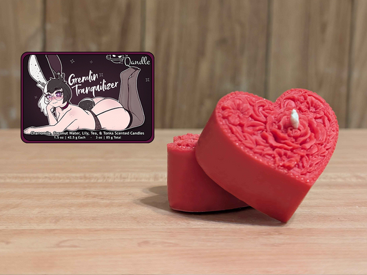 Gremlin Tranquilizer Heart Candles