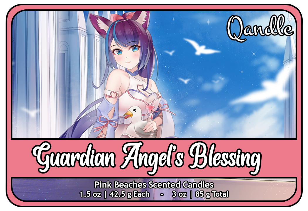 Guardian Angel's Blessing Heart Candles