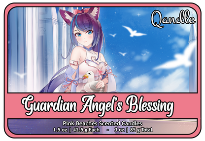 Guardian Angel's Blessing Heart Candles