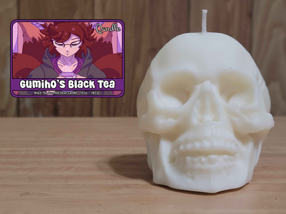 Gumiho's Black Tea Skull Candle