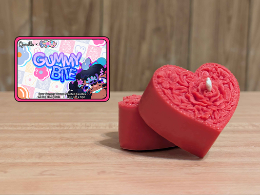 Gummy Bite Heart Candles