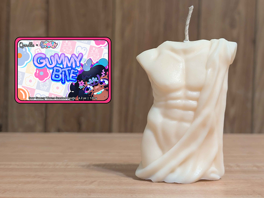 Gummy Bite Masculine Body Candle