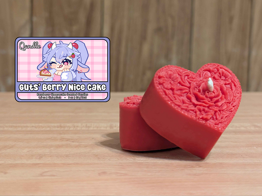 Guts' Berry Nice Cake Heart Candles