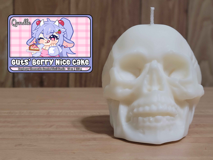 Guts' Berry Nice Cake Skull Candle