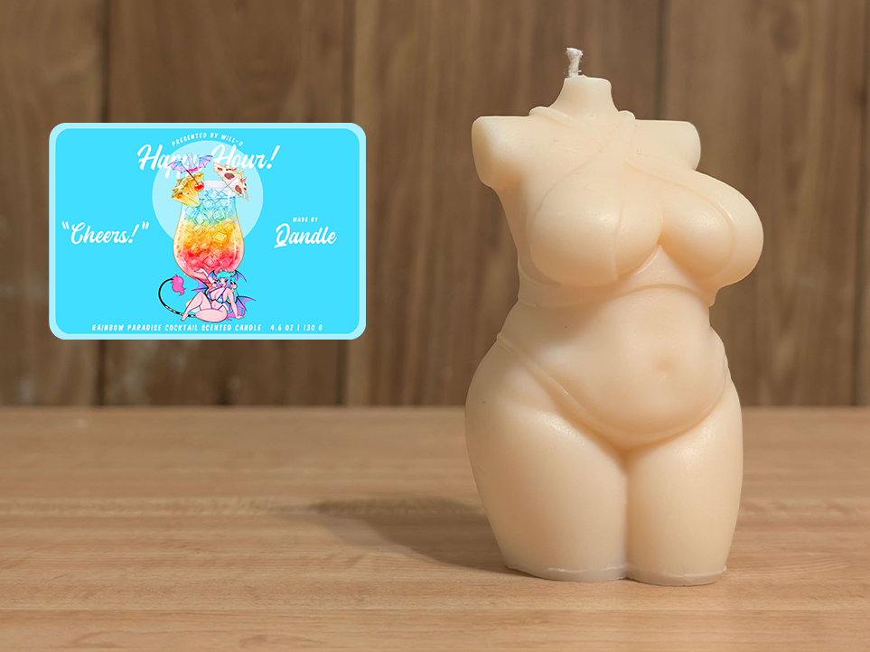 Happy Hour Curvy Body Candle