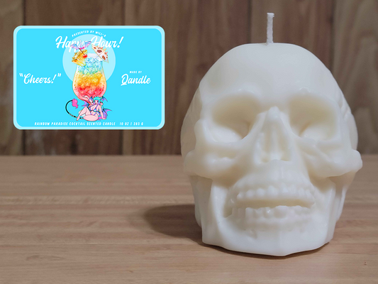 Happy Hour Skull Candle