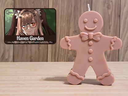 Haven Garden Gingerbread Man Candle