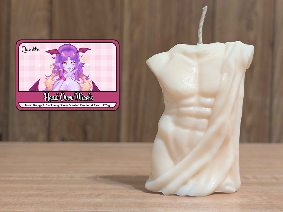 Head Over Wheels Masculine Body Candle