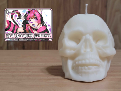 Heartbreaking Romance Skull Candle