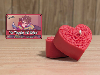 Her Majesty's Fall Delight Heart Candles