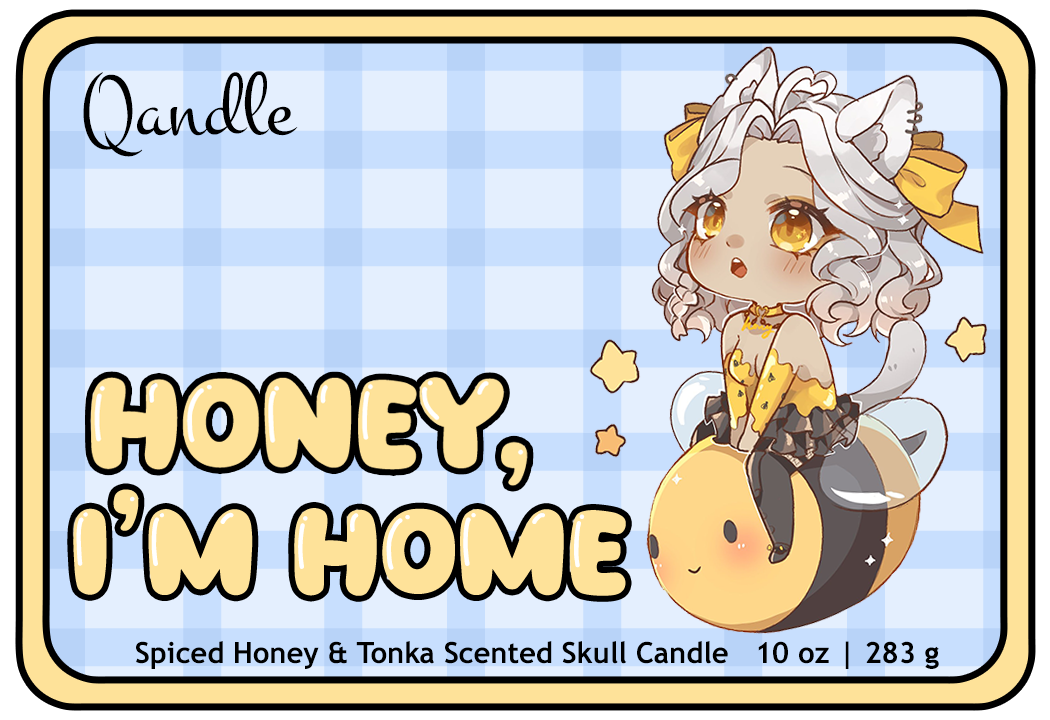 Honey, I'm Home Skull Candle