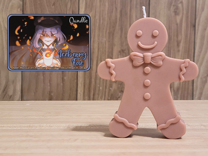 Iceberry Fae Gingerbread Man Candle