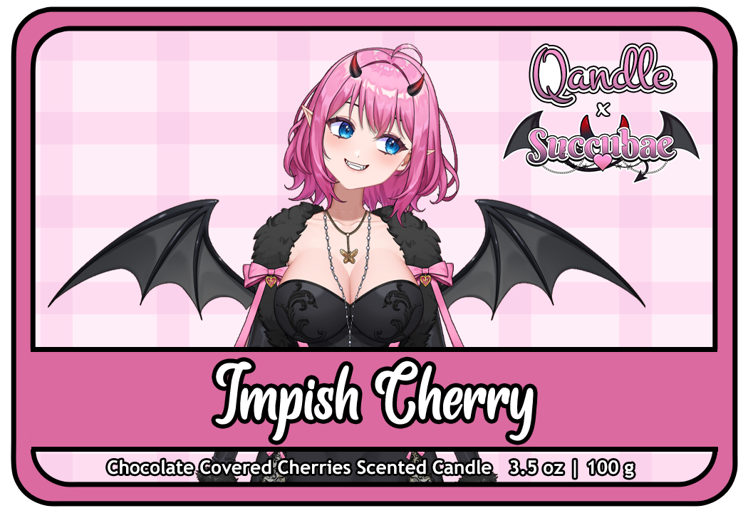 Impish Cherry Feminine Body Candle