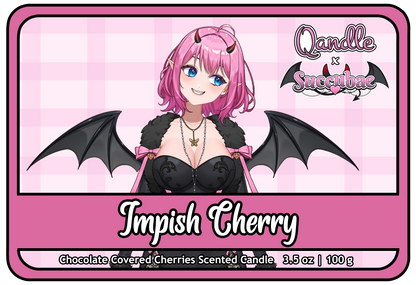 Impish Cherry Feminine Body Candle