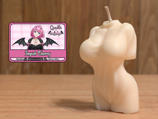 Impish Cherry Feminine Body Candle