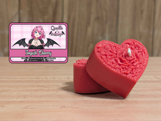 Impish Cherry Heart Candles