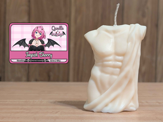 Impish Cherry Masculine Body Candle