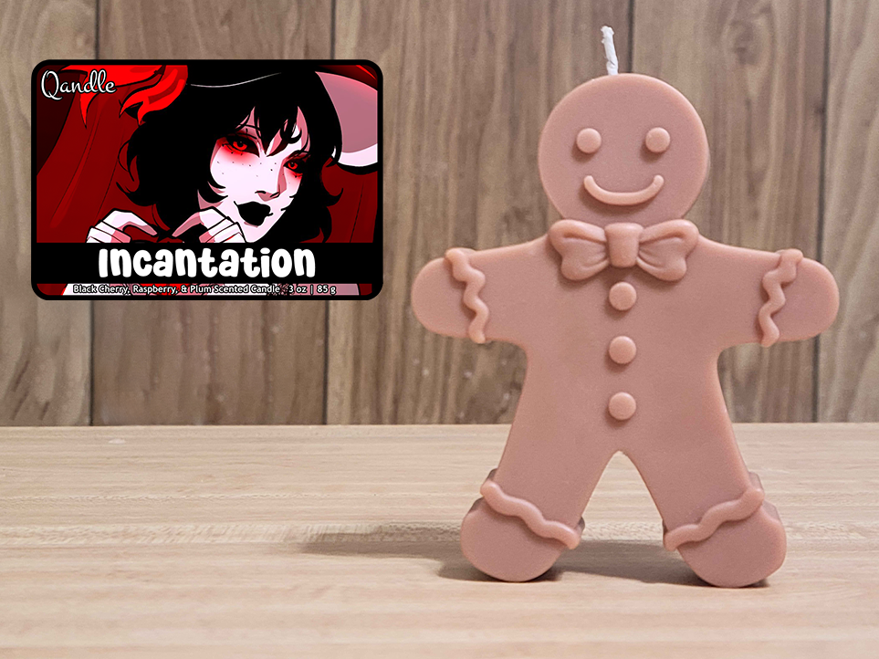 Incantation Gingerbread Man Candle