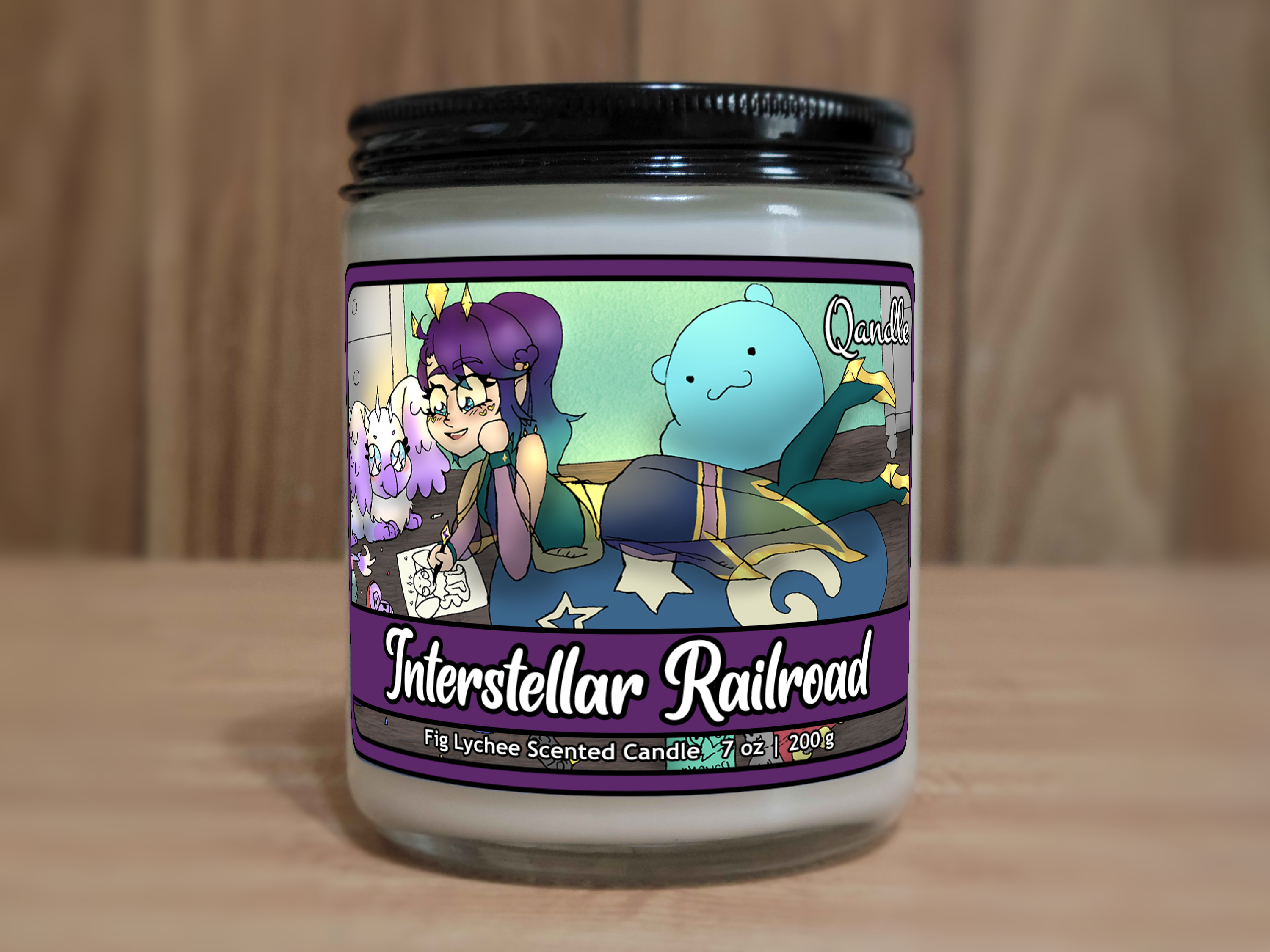 Interstellar Railroad Candle