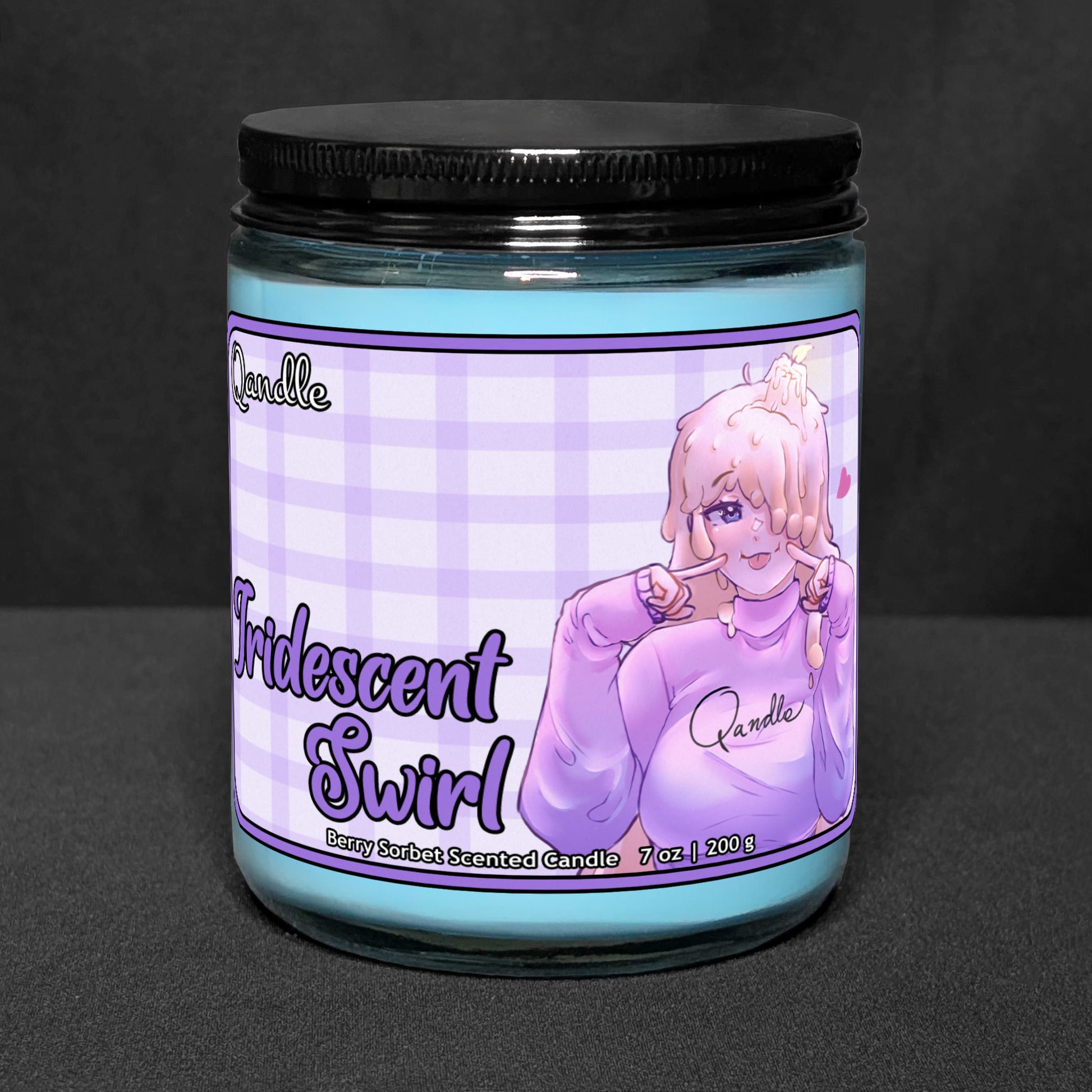 Iridescent Swirl Candle