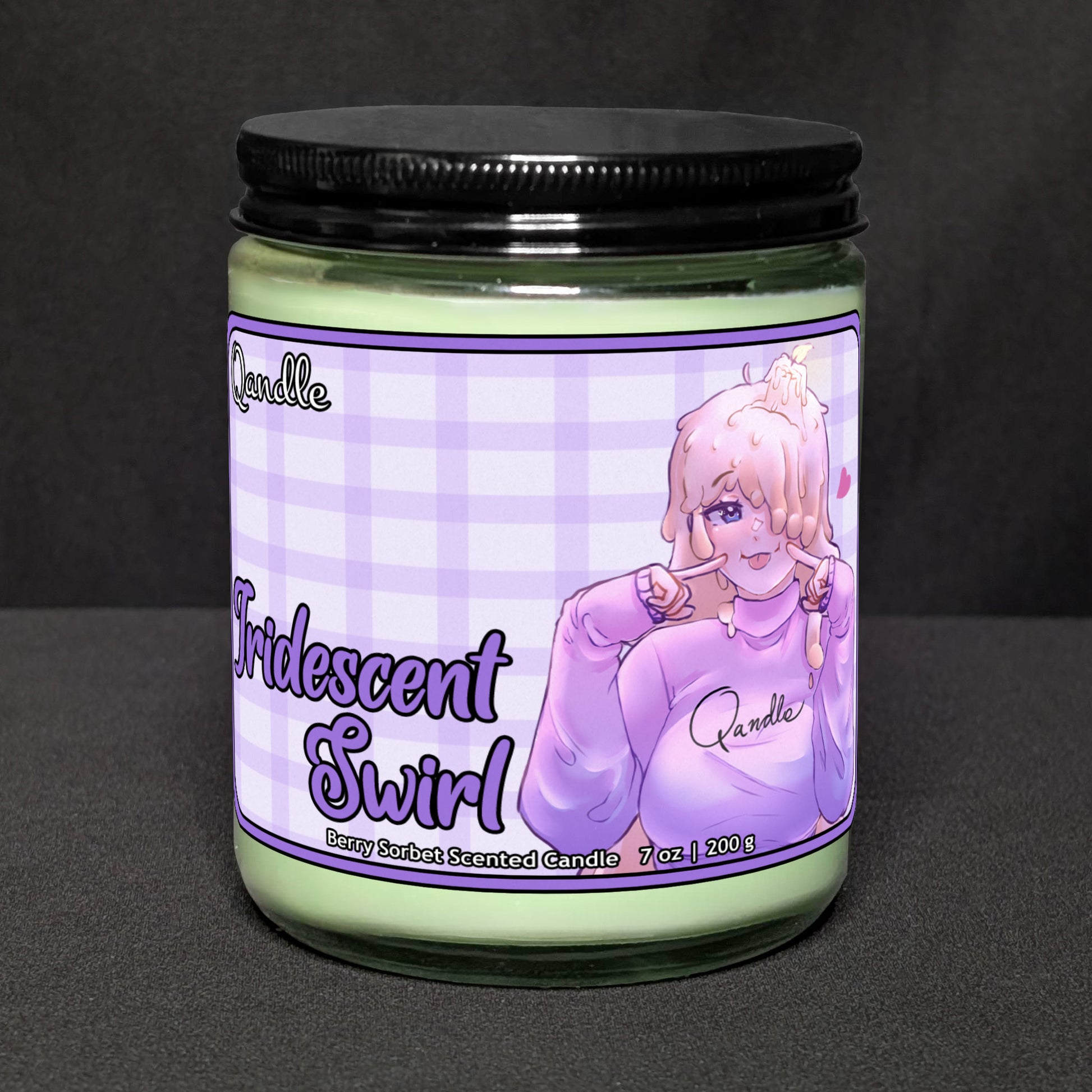 Iridescent Swirl Candle