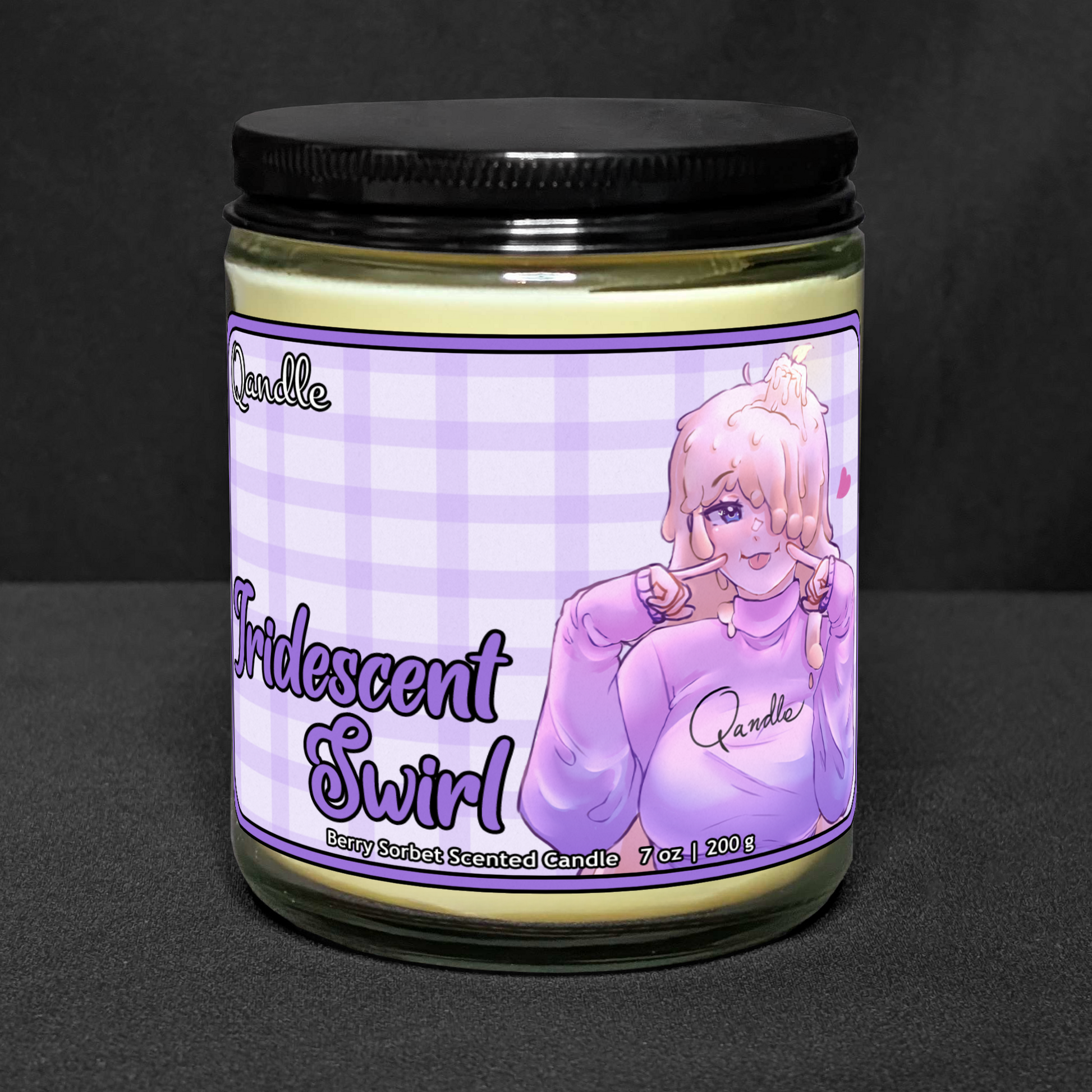 Iridescent Swirl Candle